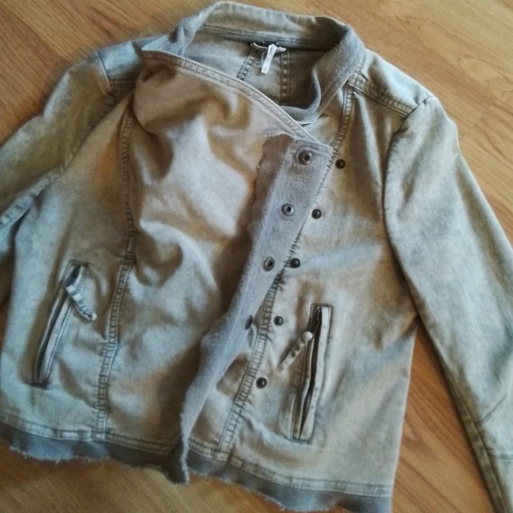 Free People Collapsing Twill Jacket